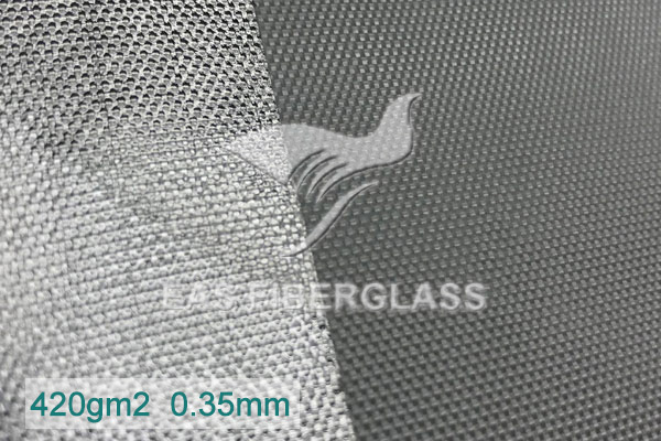 Tejido de fibra de vidrio con papel de aluminio