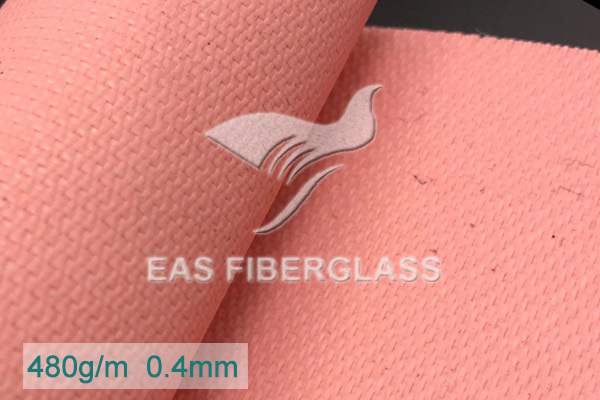 Tela de fibra de vidrio recubierta de acrílico color salmón