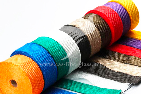 Cinta de fibra de vidrio de color