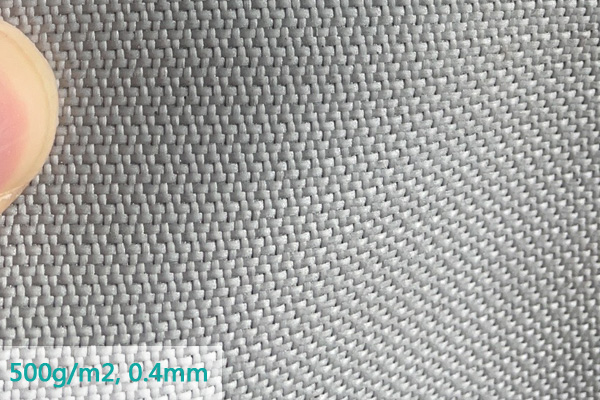 Tejido de fibra de vidrio recubierto de silicona seca